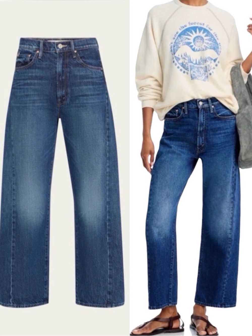MOTHER SUPERIOR Jeans Half-Pipe Ankle Did You Bring Me Anything? Blue Size 25